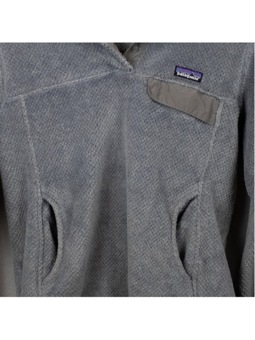 Patagonia Re-Tool Snap-T grey fleece pullover sweater-M - Picture 2 of 4